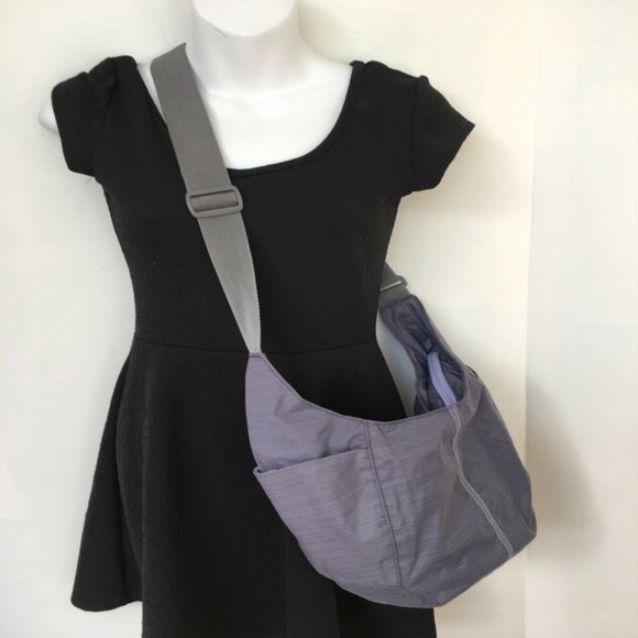 MEC Ella Tote Bag Purple & Grey Cross Body Water B - Picture 1 of 7